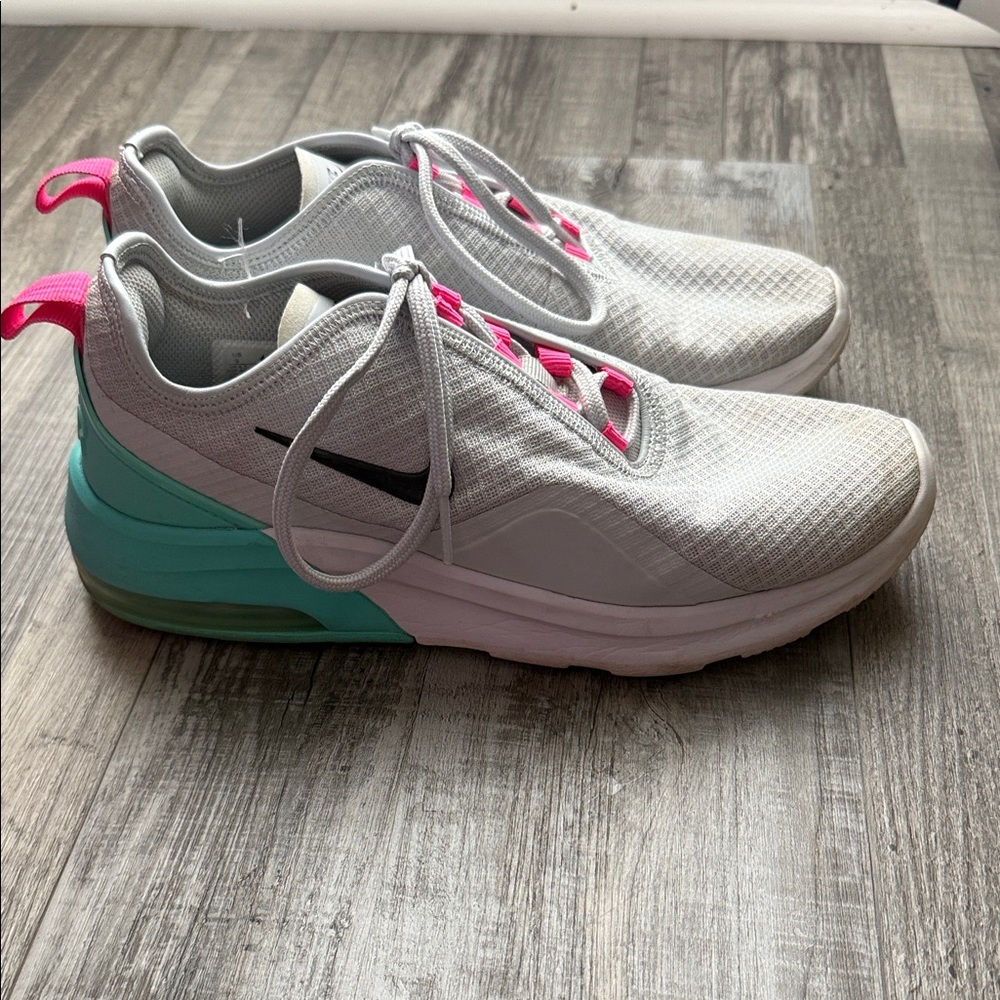 Women's White and Pink Athletic Shoes